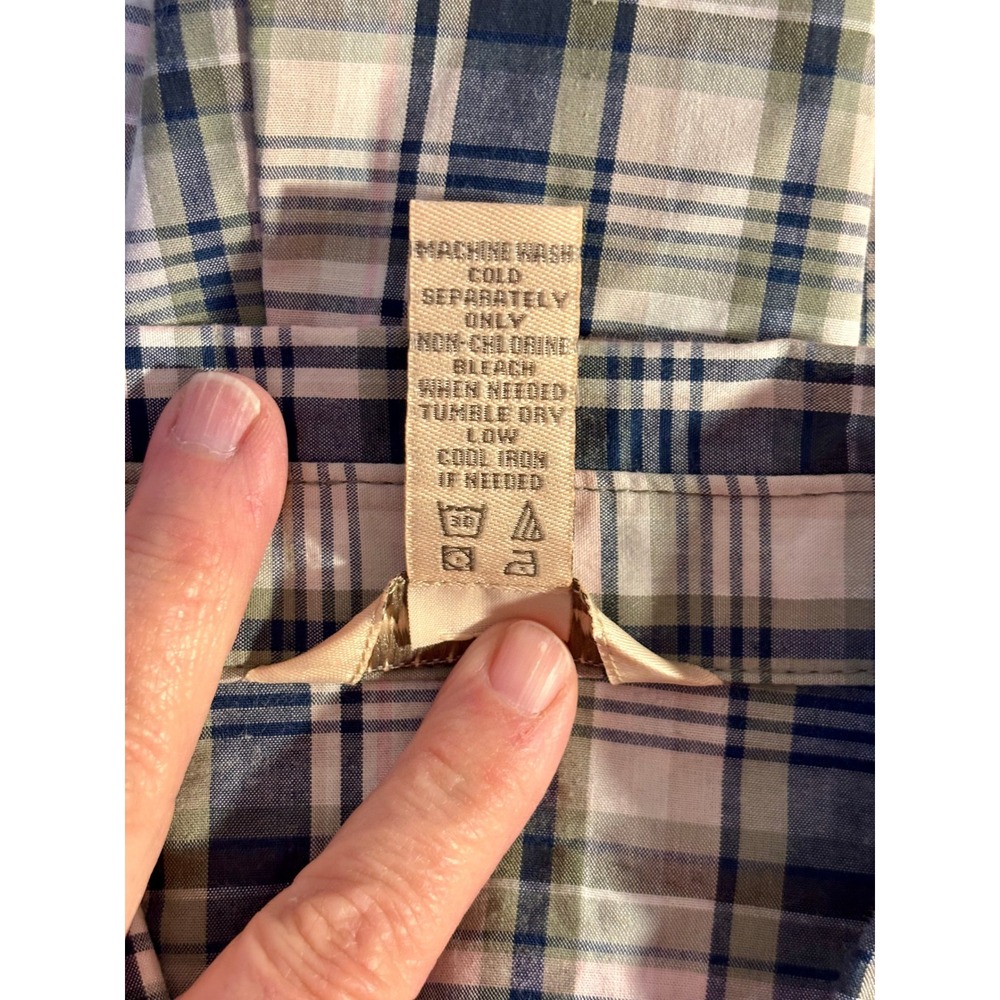 New Bit & Bridle Womens Plaid Short Sleeve Western Button Up Shirt Size M - Picture 5 of 6